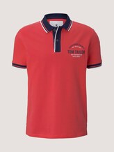Poloshirt met print - Mannen - Plain Red Poloshirt met print - Mannen - Plain Red - 7 - TOM TAILOR