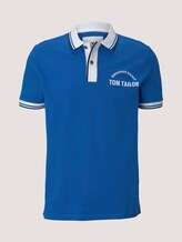 Poloshirt mit Print - Männer - victory blue Poloshirt mit Print - Männer - victory blue - 7 - TOM TAILOR