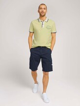 Poloshirt mit Print - Männer - pale straw yellow Poloshirt mit Print - Männer - pale straw yellow - 3 - TOM TAILOR