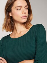 Strukturiertes Bodycon Kleid - Frauen - Deep Green Lake Strukturiertes Bodycon Kleid - Frauen - Deep Green Lake - 10 - TOM TAILOR Denim