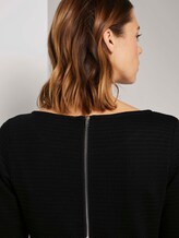 Strukturiertes Bodycon Kleid - Frauen - Deep Black Strukturiertes Bodycon Kleid - Frauen - Deep Black - 9 - TOM TAILOR Denim