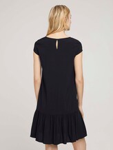 Kurzes Kleid mit Volant - Frauen - deep black Kurzes Kleid mit Volant - Frauen - deep black - 2 - TOM TAILOR