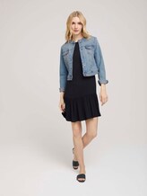 Kurzes Kleid mit Volant - Frauen - deep black Kurzes Kleid mit Volant - Frauen - deep black - 3 - TOM TAILOR