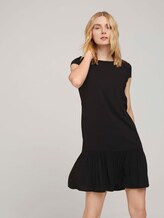 Kurzes Kleid mit Volant - Frauen - deep black Kurzes Kleid mit Volant - Frauen - deep black - 5 - TOM TAILOR