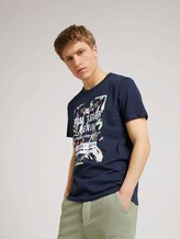 Print T-Shirt mit Bio-Baumwolle - Männer - Sky Captain Blue Print T-Shirt mit Bio-Baumwolle - Männer - Sky Captain Blue - 5 - TOM TAILOR Denim