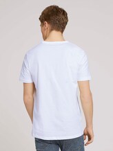 Print T-Shirt mit Bio-Baumwolle - Männer - White Print T-Shirt mit Bio-Baumwolle - Männer - White - 2 - TOM TAILOR Denim