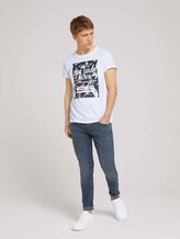 Print T-Shirt mit Bio-Baumwolle - Männer - White Print T-Shirt mit Bio-Baumwolle - Männer - White - 3 - TOM TAILOR Denim