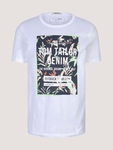 Print T-Shirt mit Bio-Baumwolle - Männer - White Print T-Shirt mit Bio-Baumwolle - Männer - White - 7 - TOM TAILOR Denim
