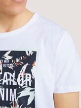Print T-Shirt mit Bio-Baumwolle - Männer - White Print T-Shirt mit Bio-Baumwolle - Männer - White - 9 - TOM TAILOR Denim