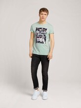 Print T-Shirt mit Bio-Baumwolle - Männer - smooth green Print T-Shirt mit Bio-Baumwolle - Männer - smooth green - 3 - TOM TAILOR Denim