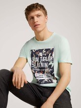 Print T-Shirt mit Bio-Baumwolle - Männer - smooth green Print T-Shirt mit Bio-Baumwolle - Männer - smooth green - 5 - TOM TAILOR Denim