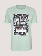 Print T-Shirt mit Bio-Baumwolle - Männer - smooth green Print T-Shirt mit Bio-Baumwolle - Männer - smooth green - 7 - TOM TAILOR Denim