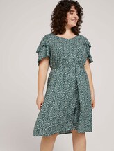 gemustertes Kleid mit LENZING™ ECOVERO™ - Frauen - mint flowers and dots gemustertes Kleid mit LENZING™ ECOVERO™ - Frauen - mint flowers and dots - 5 - My True Me