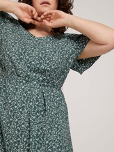 gemustertes Kleid mit LENZING™ ECOVERO™ - Frauen - mint flowers and dots gemustertes Kleid mit LENZING™ ECOVERO™ - Frauen - mint flowers and dots - 9 - My True Me