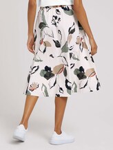 High Waist Midirock mit Bio-Baumwolle - Frauen - floral design High Waist Midirock mit Bio-Baumwolle - Frauen - floral design - 2 - Mine to five