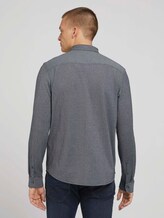 Overhemd getextureerd - Mannen - sailor blue two tone pique Overhemd getextureerd - Mannen - sailor blue two tone pique - 2 - TOM TAILOR