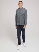 Overhemd getextureerd - Mannen - sailor blue two tone pique Overhemd getextureerd - Mannen - sailor blue two tone pique - 3 - TOM TAILOR