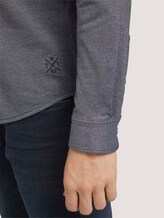 Overhemd getextureerd - Mannen - sailor blue two tone pique Overhemd getextureerd - Mannen - sailor blue two tone pique - 9 - TOM TAILOR