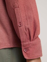 Strukturiertes Hemd - Männer - chili oil red two tone piquet Strukturiertes Hemd - Männer - chili oil red two tone piquet - 10 - TOM TAILOR