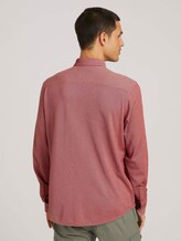 Strukturiertes Hemd - Männer - chili oil red two tone piquet Strukturiertes Hemd - Männer - chili oil red two tone piquet - 2 - TOM TAILOR