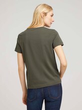 T-Shirt mit Bio-Baumwolle - Frauen - khaki floral embroidery T-Shirt mit Bio-Baumwolle - Frauen - khaki floral embroidery - 2 - TOM TAILOR