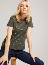 T-Shirt mit Bio-Baumwolle - Frauen - khaki floral embroidery T-Shirt mit Bio-Baumwolle - Frauen - khaki floral embroidery - 5 - TOM TAILOR