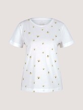 T-Shirt mit Bio-Baumwolle - Frauen - offwhite floral embroidery T-Shirt mit Bio-Baumwolle - Frauen - offwhite floral embroidery - 7 - TOM TAILOR