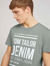 T-Shirt mit Print - Männer - Greyish Shadow Olive T-Shirt mit Print - Männer - Greyish Shadow Olive - 9 - TOM TAILOR Denim