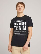T-Shirt mit Print - Männer - Black T-Shirt mit Print - Männer - Black - 1 - TOM TAILOR Denim
