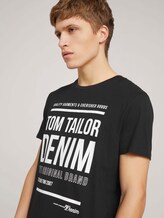 T-Shirt mit Print - Männer - Black T-Shirt mit Print - Männer - Black - 9 - TOM TAILOR Denim