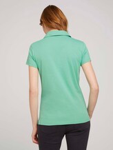 Poloshirt met kleine logoprint - Vrouwen - soft leaf green Poloshirt met kleine logoprint - Vrouwen - soft leaf green - 2 - TOM TAILOR