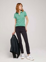 Poloshirt met kleine logoprint - Vrouwen - soft leaf green Poloshirt met kleine logoprint - Vrouwen - soft leaf green - 3 - TOM TAILOR