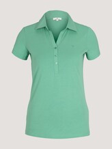 Poloshirt met kleine logoprint - Vrouwen - soft leaf green Poloshirt met kleine logoprint - Vrouwen - soft leaf green - 7 - TOM TAILOR