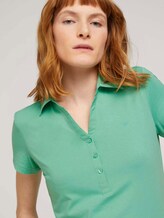 Poloshirt met kleine logoprint - Vrouwen - soft leaf green Poloshirt met kleine logoprint - Vrouwen - soft leaf green - 9 - TOM TAILOR