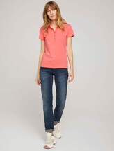 Poloshirt mit kleinem Logoprint - Frauen - strong peach tone Poloshirt mit kleinem Logoprint - Frauen - strong peach tone - 3 - TOM TAILOR