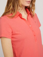 Poloshirt mit kleinem Logoprint - Frauen - strong peach tone Poloshirt mit kleinem Logoprint - Frauen - strong peach tone - 9 - TOM TAILOR