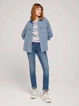 T-shirt gestreift mit Bio-Baumwolle - Frauen - peach blue mulitcolor stripe T-shirt gestreift mit Bio-Baumwolle - Frauen - peach blue mulitcolor stripe - 3 - TOM TAILOR