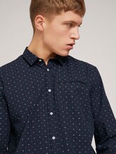 gemustertes Hemd - Männer - navy two tone dot clipper gemustertes Hemd - Männer - navy two tone dot clipper - 9 - TOM TAILOR Denim