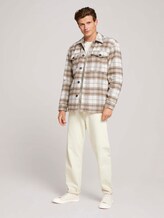 checked shirt jacket - Men - off white beige big cosy check checked shirt jacket - Men - off white beige big cosy check - 3 - TOM TAILOR Denim
