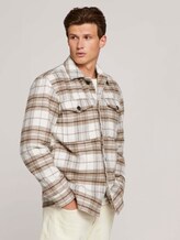 checked shirt jacket - Men - off white beige big cosy check checked shirt jacket - Men - off white beige big cosy check - 5 - TOM TAILOR Denim