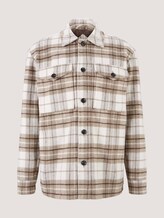 checked shirt jacket - Men - off white beige big cosy check checked shirt jacket - Men - off white beige big cosy check - 7 - TOM TAILOR Denim