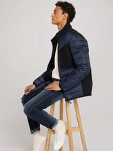 Hybrid Jacke mit Stehkragen - Männer - Sky Captain Blue Hybrid Jacke mit Stehkragen - Männer - Sky Captain Blue - 5 - TOM TAILOR Denim
