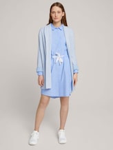 Mini Blusenkleid mit Gürtel - Frauen - Light Blue Chambray Mini Blusenkleid mit Gürtel - Frauen - Light Blue Chambray - 3 - TOM TAILOR Denim