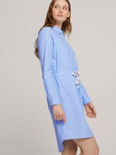 Mini Blusenkleid mit Gürtel - Frauen - Light Blue Chambray Mini Blusenkleid mit Gürtel - Frauen - Light Blue Chambray - 5 - TOM TAILOR Denim
