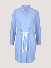 Mini Blusenkleid mit Gürtel - Frauen - Light Blue Chambray Mini Blusenkleid mit Gürtel - Frauen - Light Blue Chambray - 7 - TOM TAILOR Denim
