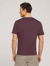 T-Shirt mit Print - Männer - Dusty Wildberry Red T-Shirt mit Print - Männer - Dusty Wildberry Red - 2 - TOM TAILOR