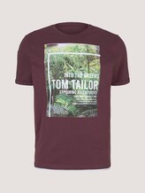 T-Shirt mit Print - Männer - Dusty Wildberry Red T-Shirt mit Print - Männer - Dusty Wildberry Red - 7 - TOM TAILOR