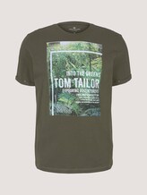 T-Shirt mit Print - Männer - Olive Night Green T-Shirt mit Print - Männer - Olive Night Green - 7 - TOM TAILOR