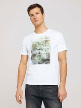 T-Shirt mit Print - Männer - White T-Shirt mit Print - Männer - White - 1 - TOM TAILOR