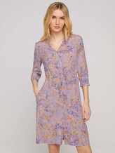 Blusenkleid mit Blumenmuster - Frauen - lilac yellow flower design Blusenkleid mit Blumenmuster - Frauen - lilac yellow flower design - 5 - TOM TAILOR